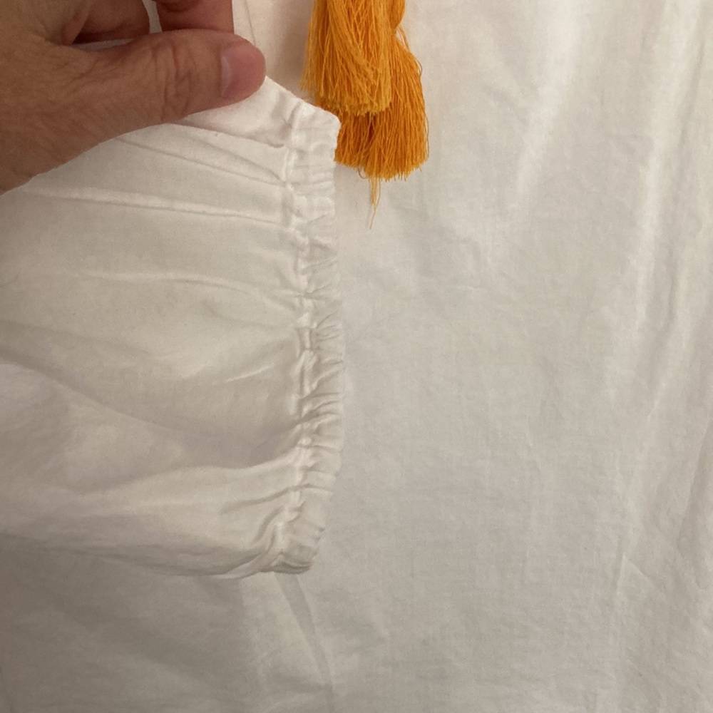 JCrew Factory raglan cotton popover with embroidery - Picture 5 of 6